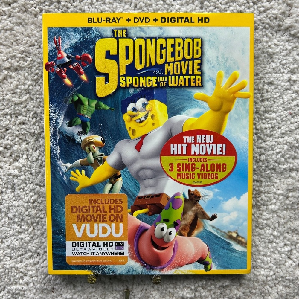 The SpongeBob Movie Sponge Out of Water Blu-ray DVD 2015 Bonus Features